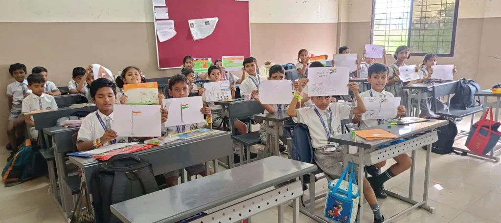 drawing competition in vedaa public school