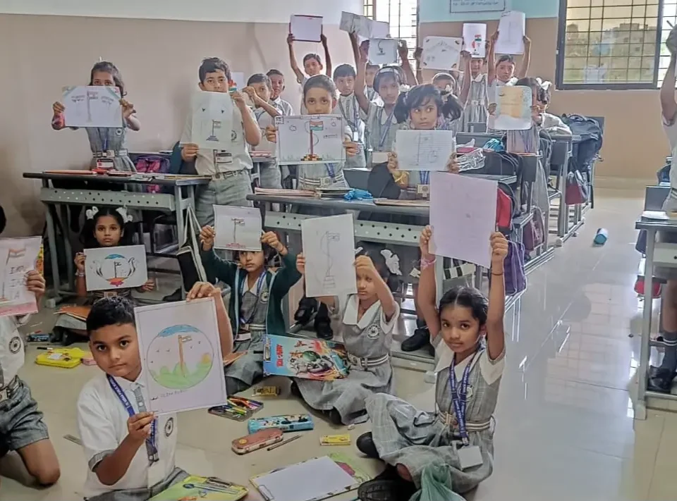 drawing competition in vedaa public school