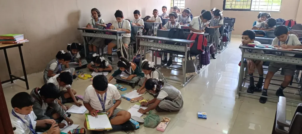 drawing competition in vedaa public school